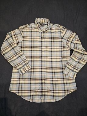 Ralph Lauren Pastel Blue/Pink Plaid Classic Fit Performance Button-Down Shirt